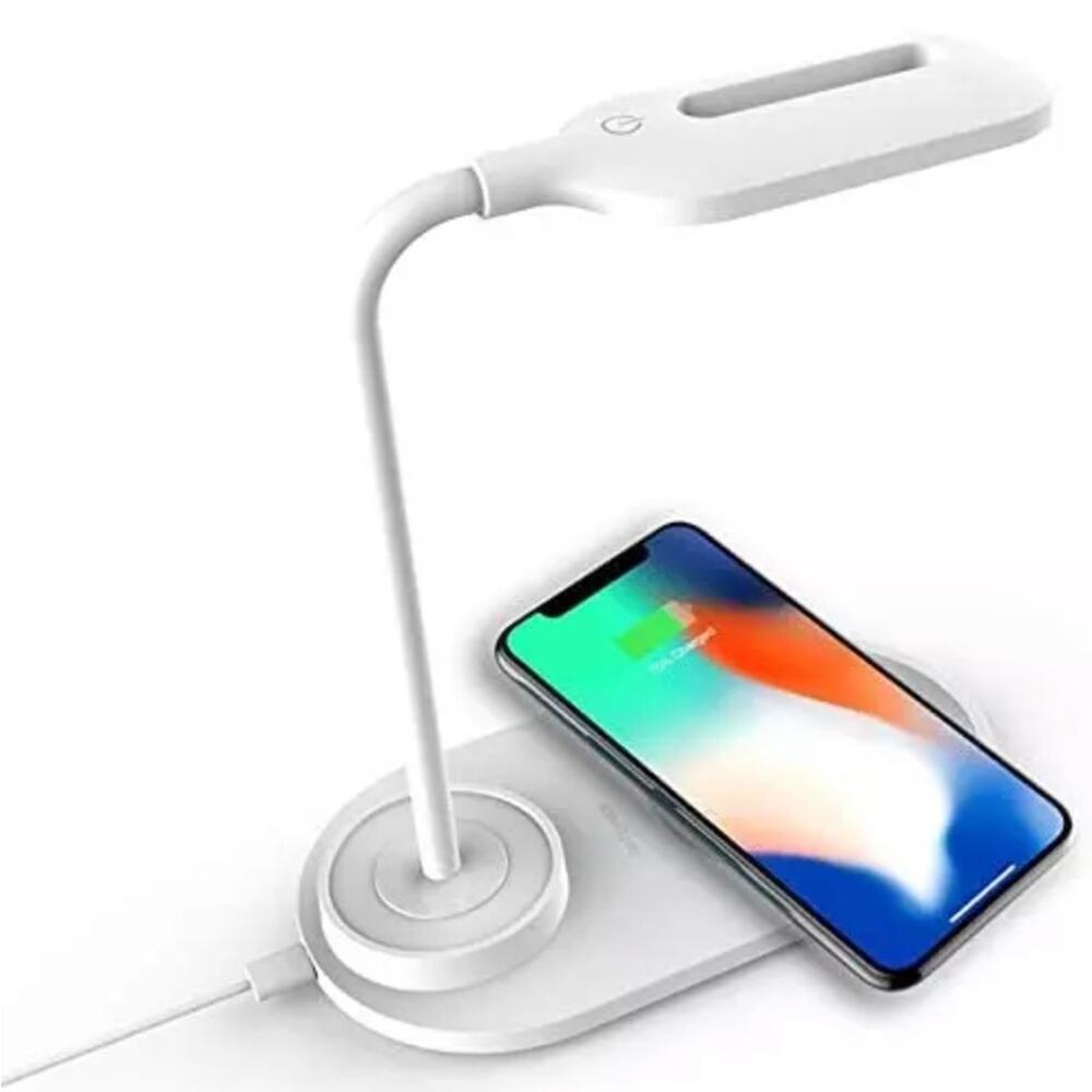 NEW dimmable LED Touch control table lamp with wireless phone charger B191